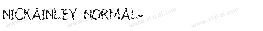nickainley normal字体转换